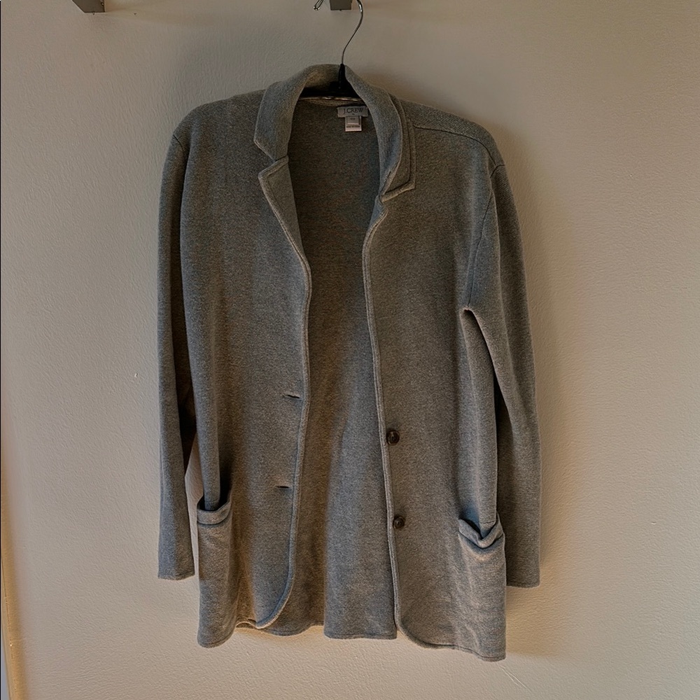 Gray Button-Up Cardigan